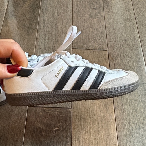 Adidas Samba White and Black kids sneakers - Picture 7 of 10